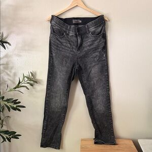 Torrid Bombshell Straight 14R Black and Gray Jeans
